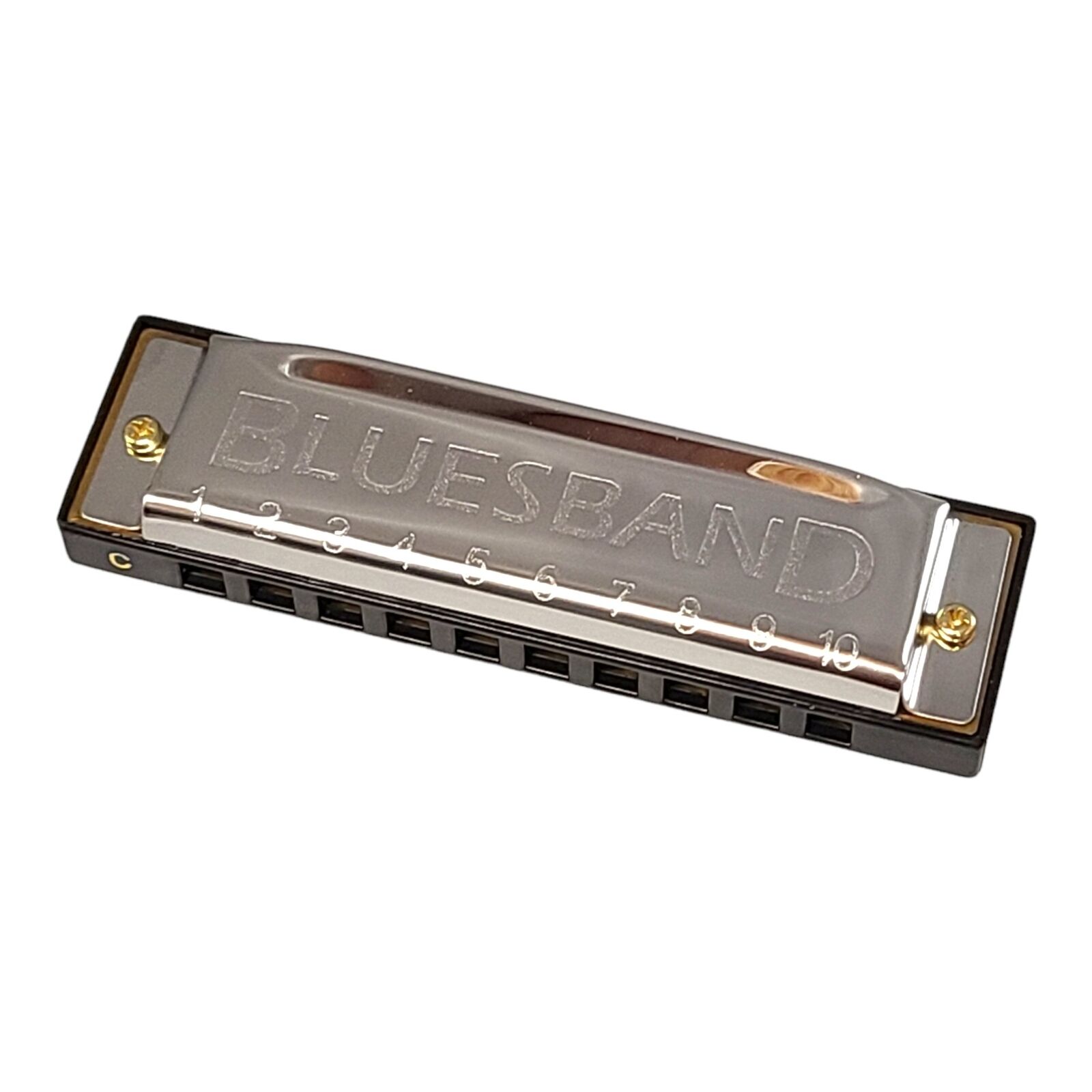 Hohner BluesBand Harmonica Key of C Blues Band Stainless Steel, 1501