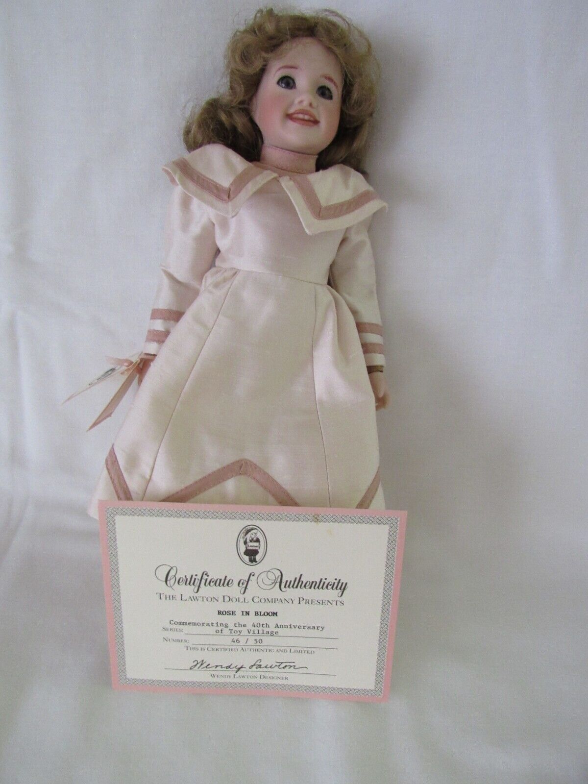 RARE WENDY LAWTON DOLL Rose In Bloom w/ Accessories Limited Edition 46/50 Cert