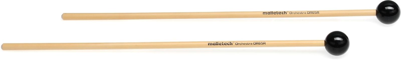 Malletech OR65R New Orchestral Series Glockenspiel Mallets - 1-inch Black