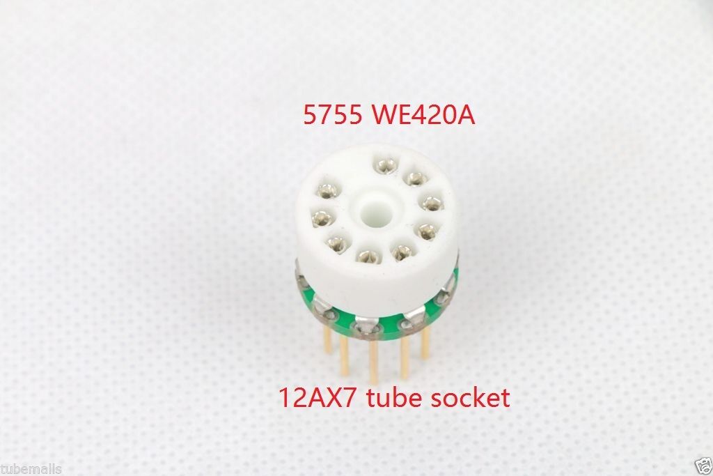 10pcs 5755 WE420A instead 12AX7 ECC83 tube converter adapter 