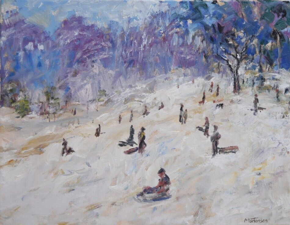 Art Oil Painting Mortensen Snowscape \