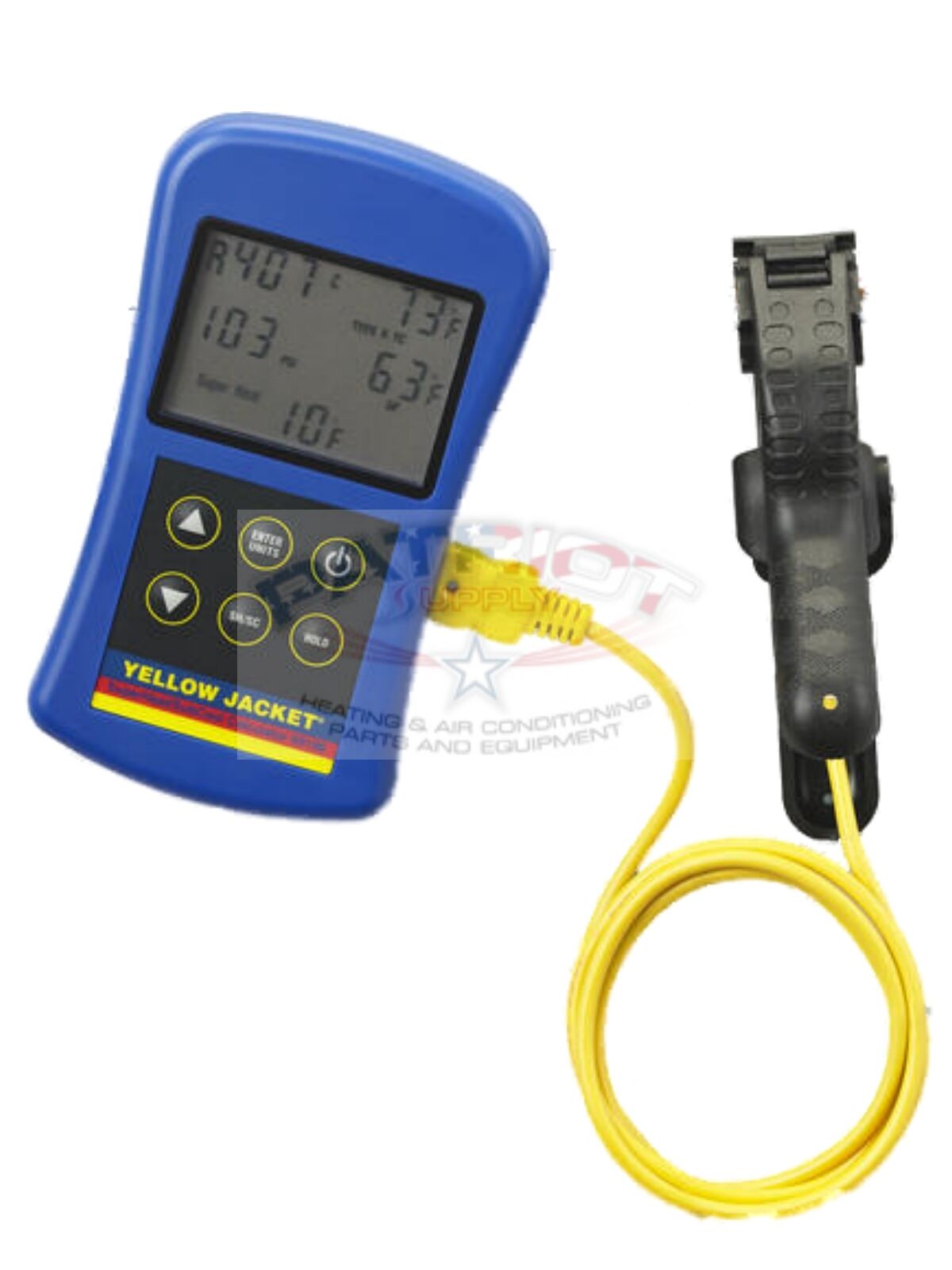 Yellow Jacket 69196 SuperHeat/SubCool Calculator w/ Thermometer & P/T Chart