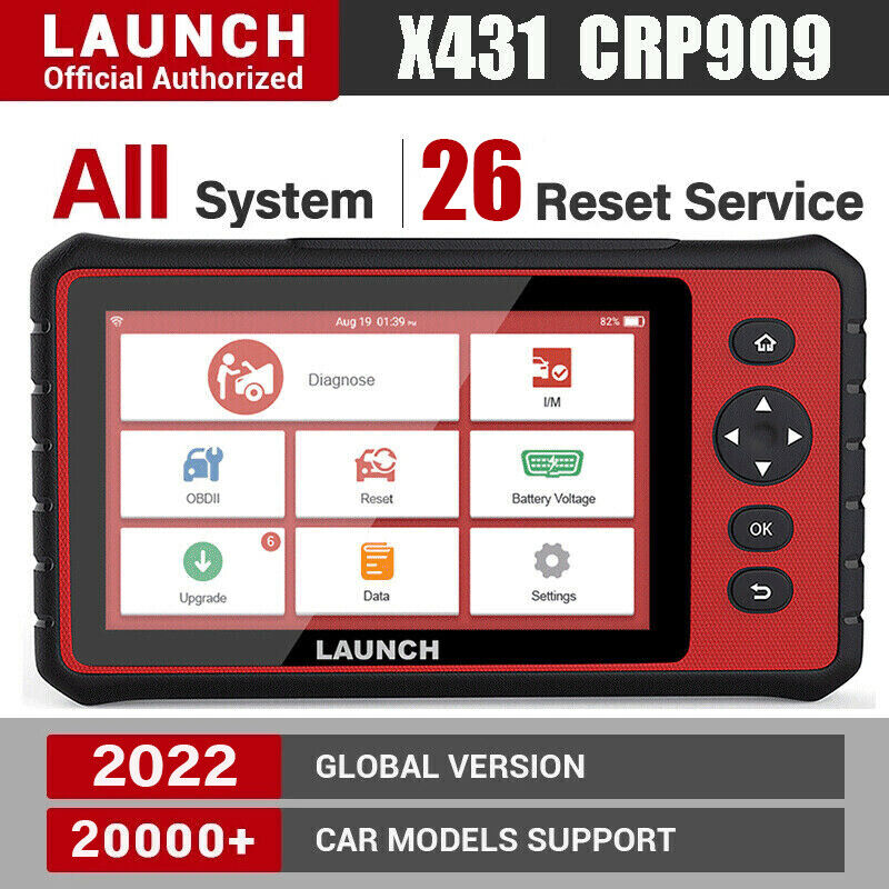 LAUNCH CRP909 Pro Full System OBD2 Scanner Auto Diagnostic Tool TPMS Key Coding