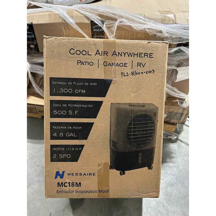 Hessaire MC18M Portable Evaporative Cooling Fan, Indoor/Outdoor Low Humidity