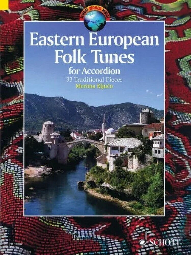 Eastern European Folk Tunes Accordion Sheet Music 33 Pieces with Audio 049017751