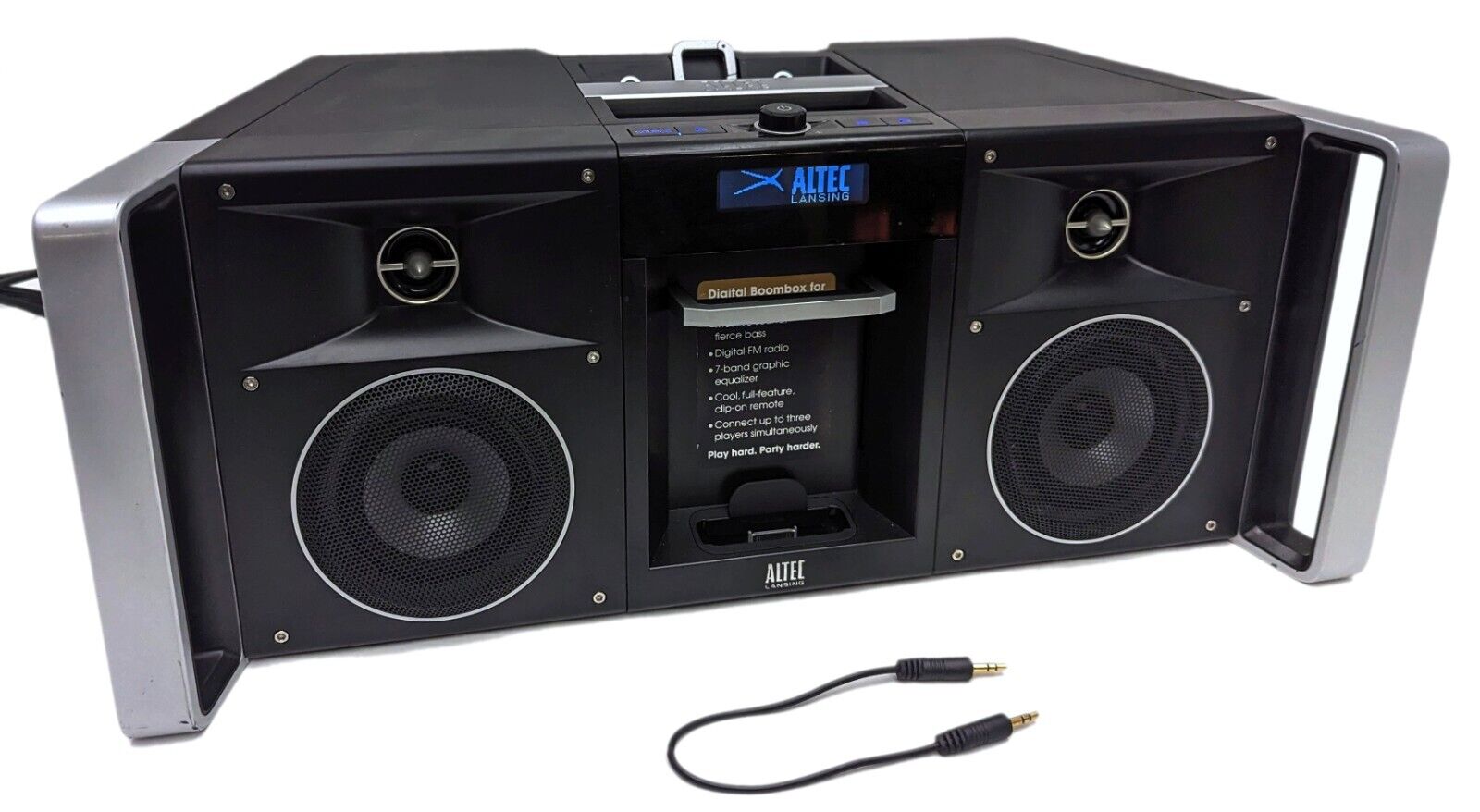 Altec Lansing MIX iMT810 Digital BoomBox iPod Dock AUX w/ Power Supply & Remote