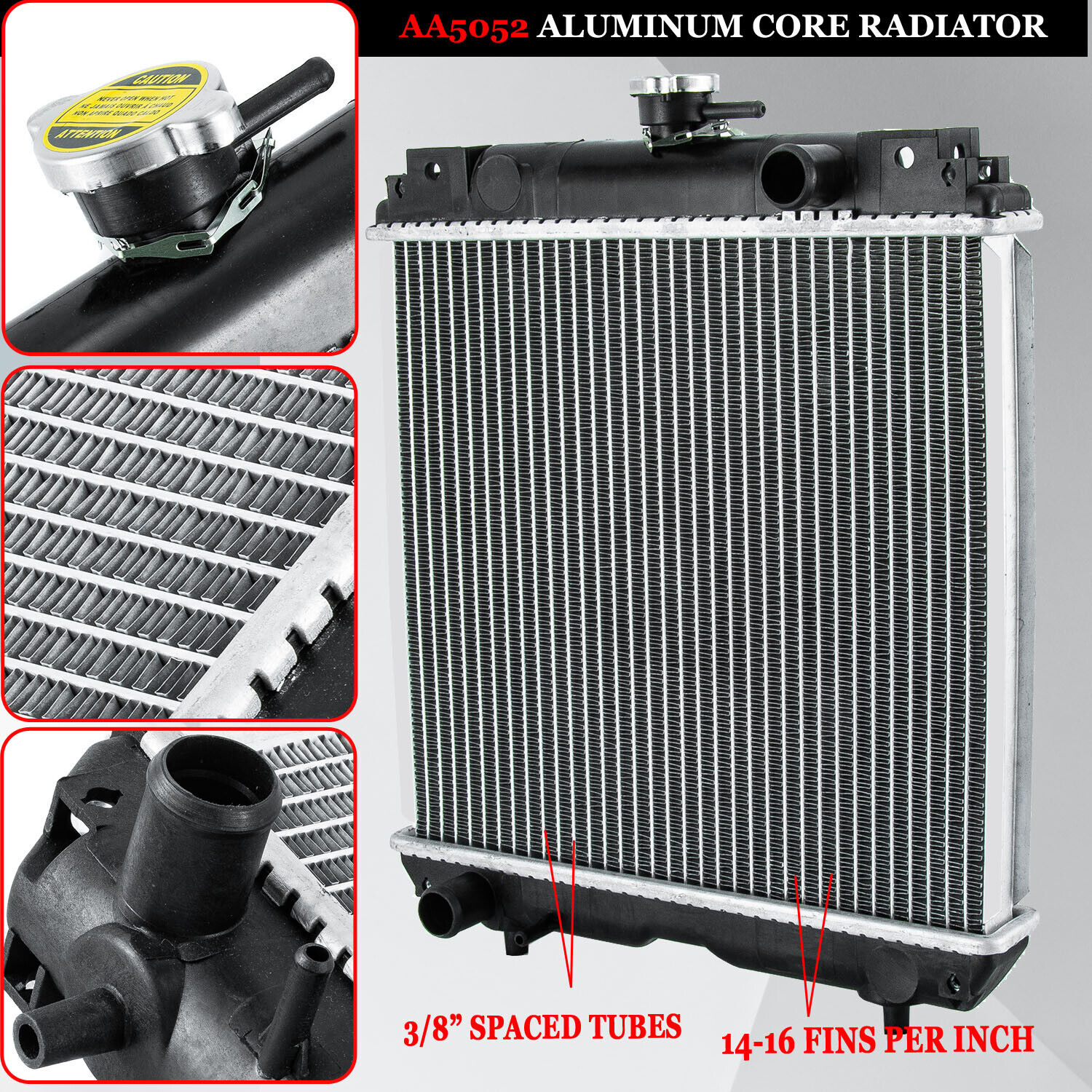 Radiator for Kubota BX1850D,BX1860&BX1870,BX1870-1,BX1880,BX2380,BX23S,BX24D US
