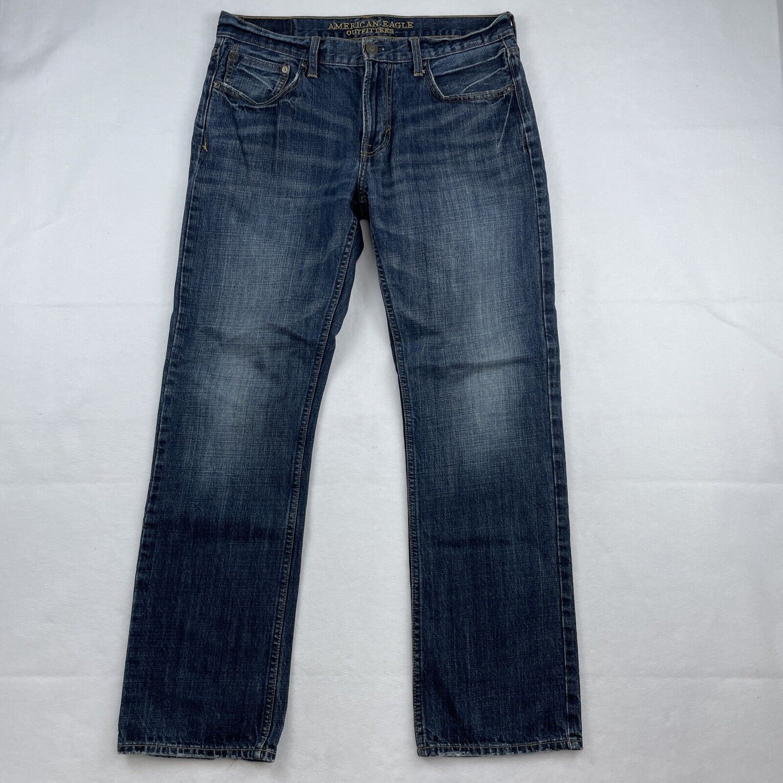 American Eagle Jeans Men\'s Sz. 32 x 32* Blue Original Straight Denim Pants