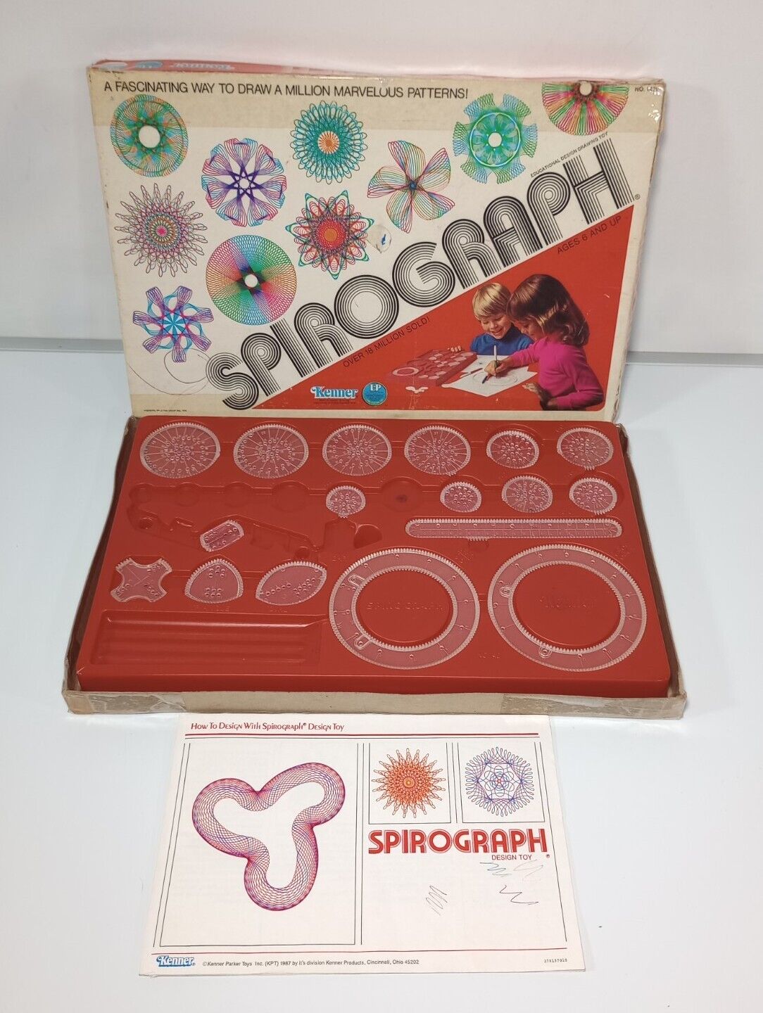 Spirograph Art Set Vintage Kenner Craft Kit *Missing Piece\'s* 