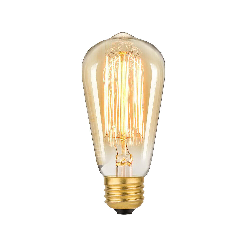 1/3/6-Pack ST58 E26 Vintage Edison Bulb 40W/60W Filament Light Bulb 2200K US