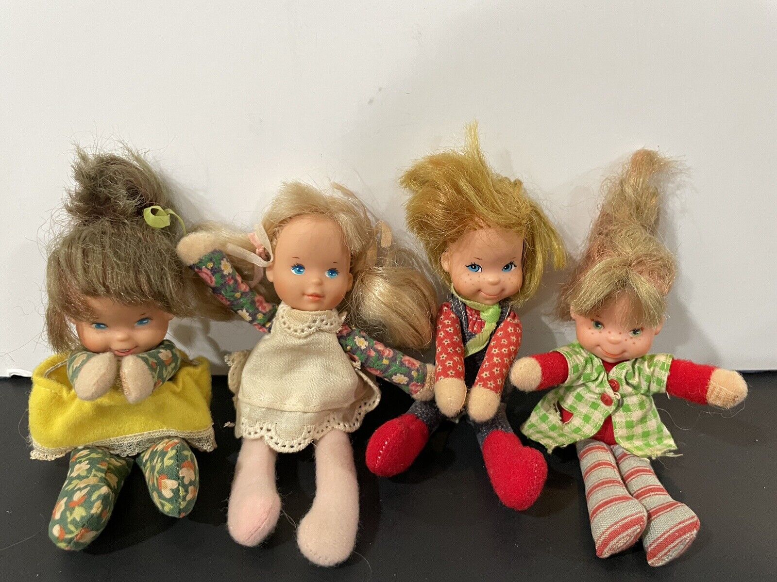 Vintage Mattel 1975 Honey Hill Bunch Dolls Lot Of 4