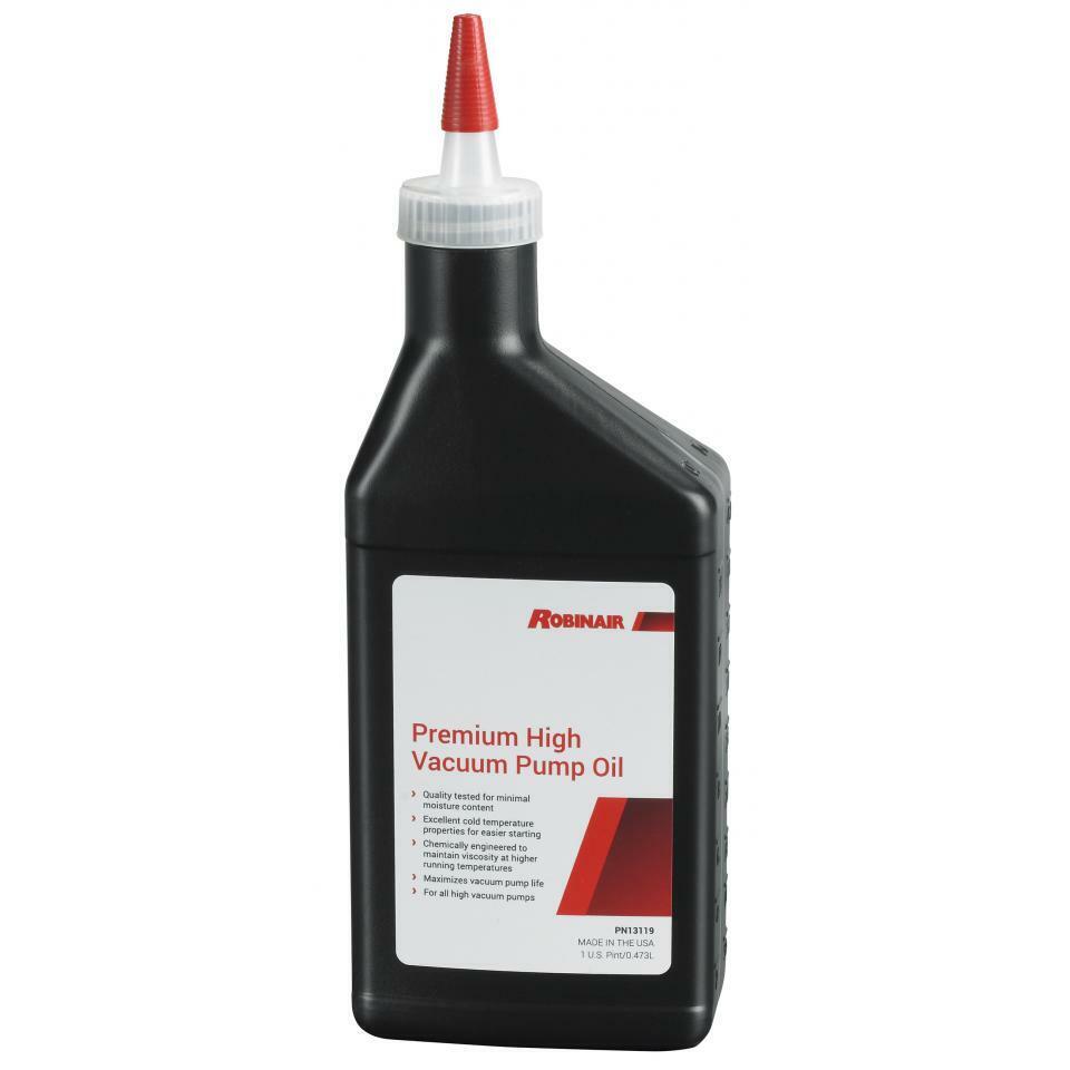 Robinair 13119 -1 Premium High Vacuum Pump Oil, Pint Bottle