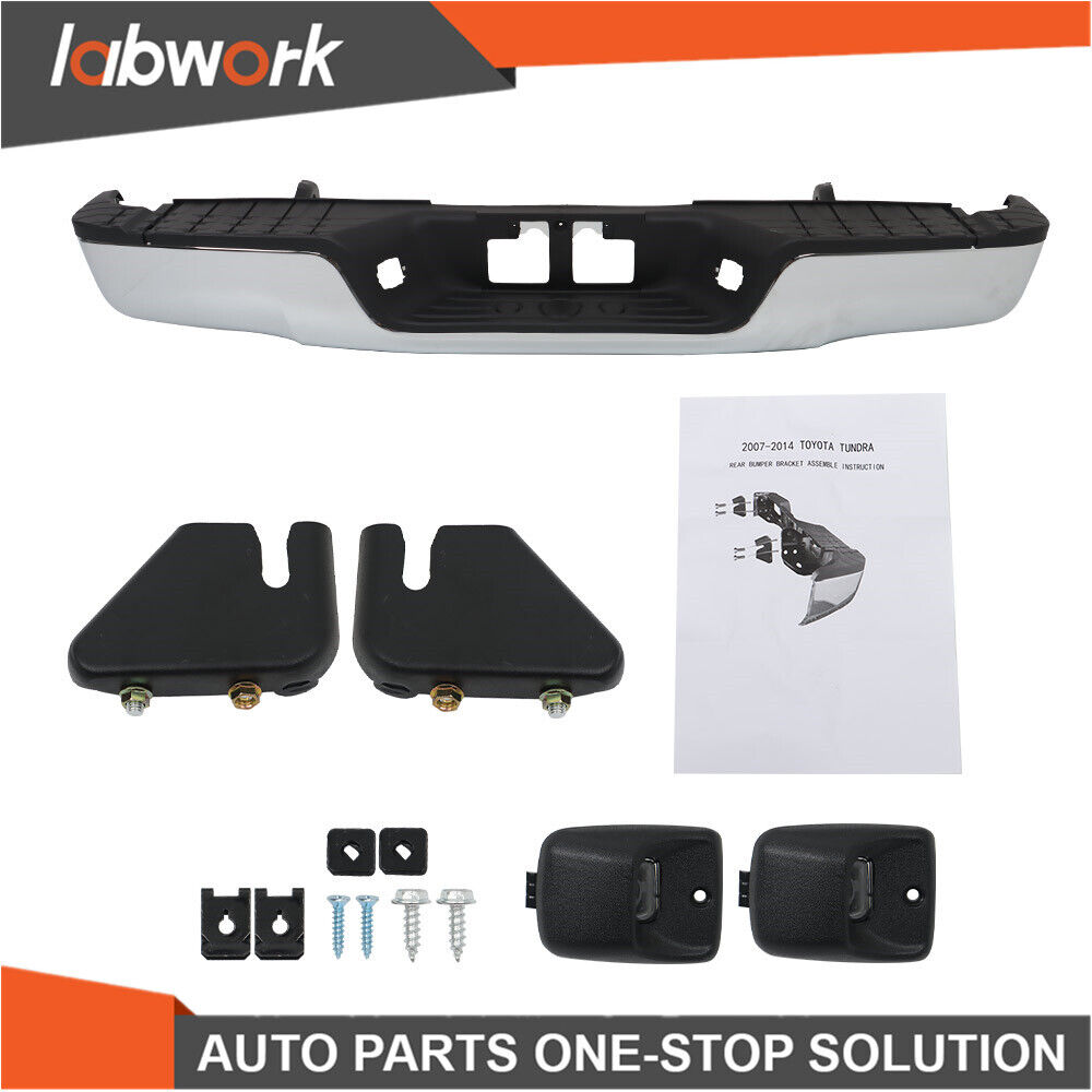 Labwork Rear Bumper W/ Hardware For 2007-2013 Toyota Tundra Complete Steel