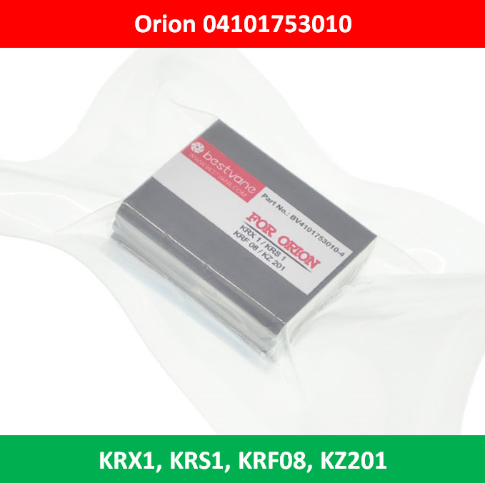 4 pcs Carbon Vane 04101753010 for Orion Vacuum Pump KRX1 KRS1 KRF08 KZ201
