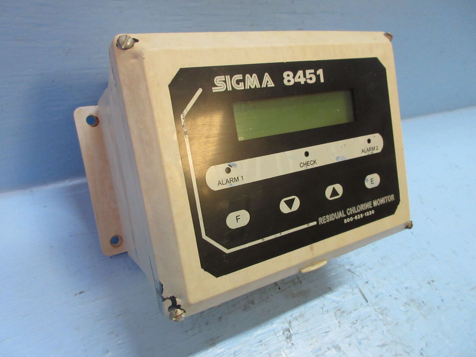 Sigma 8451 Residual Chlorine Monitor Operator Interface Touch Pad