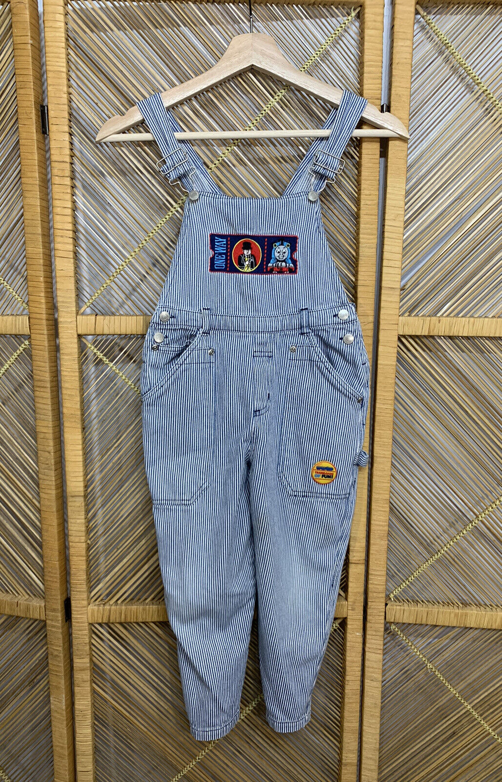 Vintage Thomas And Friends Overalls Bibs Train Kids 6