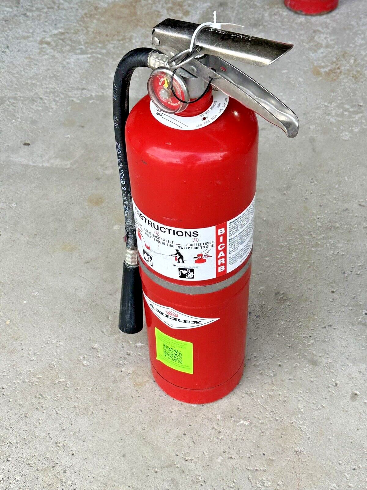 Fire Extinguisher 10LB BC  447 Amerex Regular Dry Chemical Sodium Bicarb