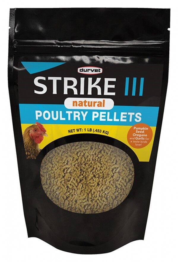 Strike III Natural antibiotic-free poultry pellets support digestive health 1lb