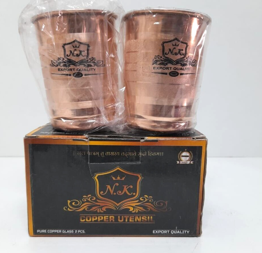 GLASS OF COPPER SET OF 2