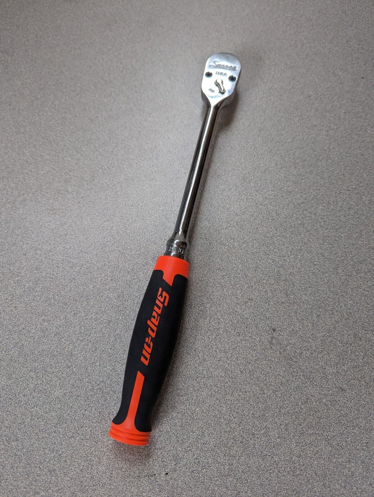 Snap On FHL100 3/8 100 TOOTH long soft grip ratchet ORANGE NEW HARD TO FIND