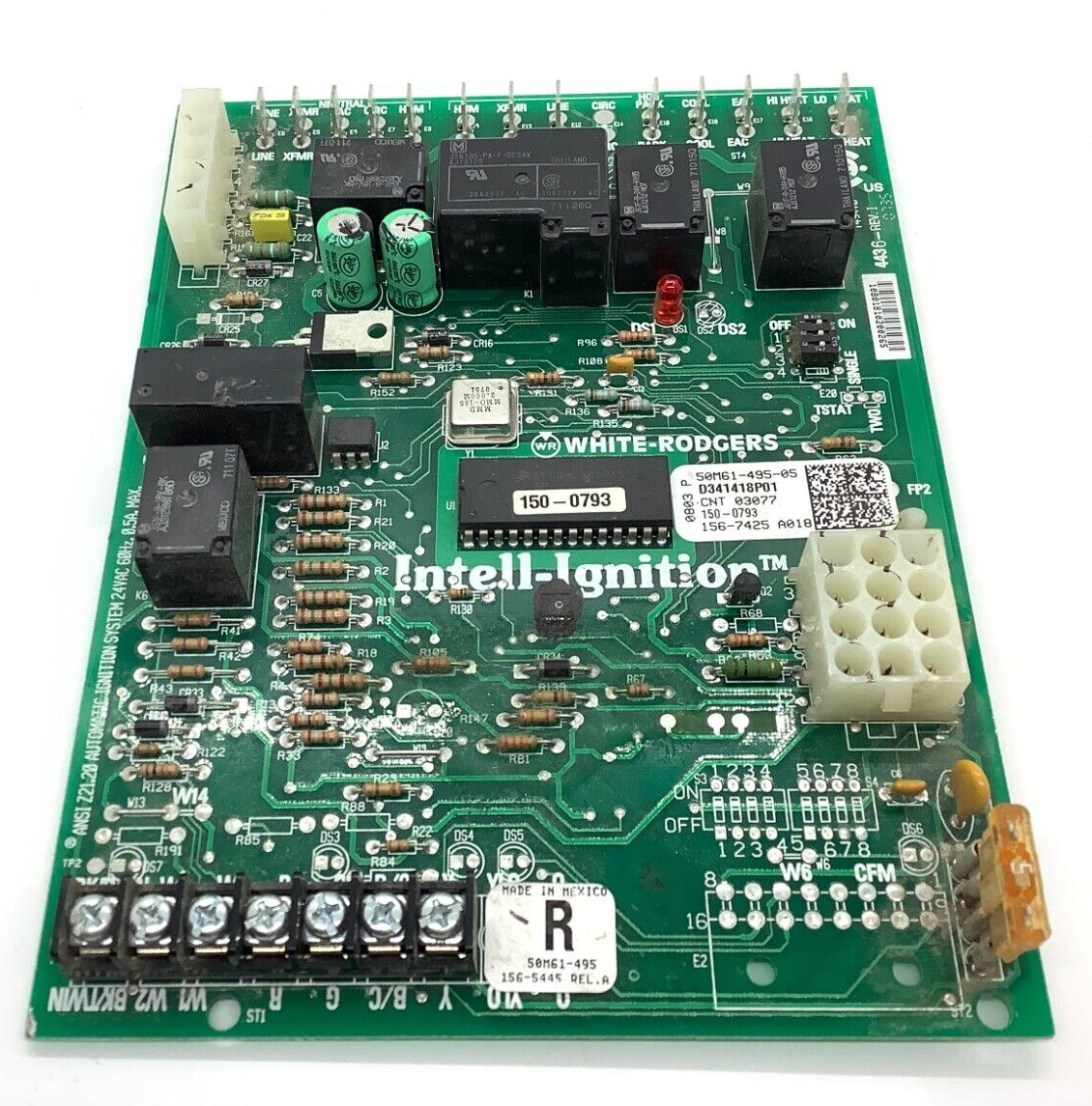 50M61-495 TRANE White Rodgers Furnace Control Circuit Board D341418P01