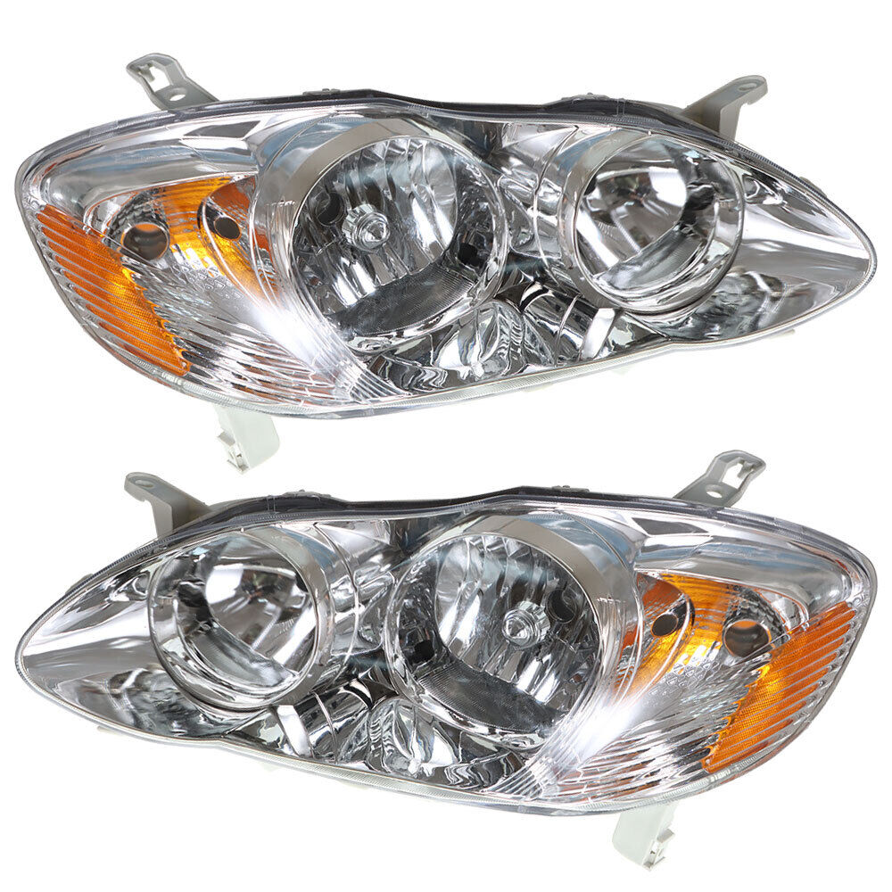 LABLT Headlights HeadLamps For 2003-2008 Toyota Corolla Left Side&Right Side