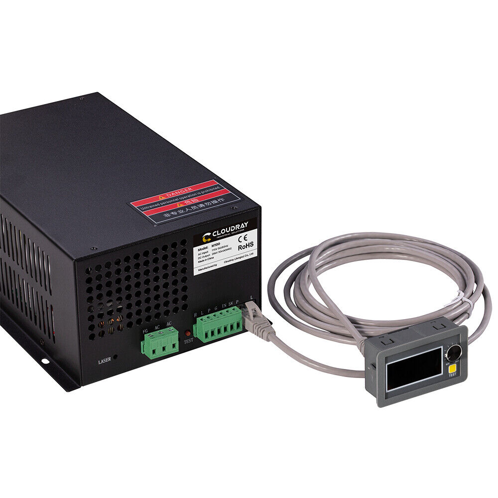 Cloudray 110V 100W CO2 Laser Power Supply for CO2 Engraver Cutter MYJG-100W