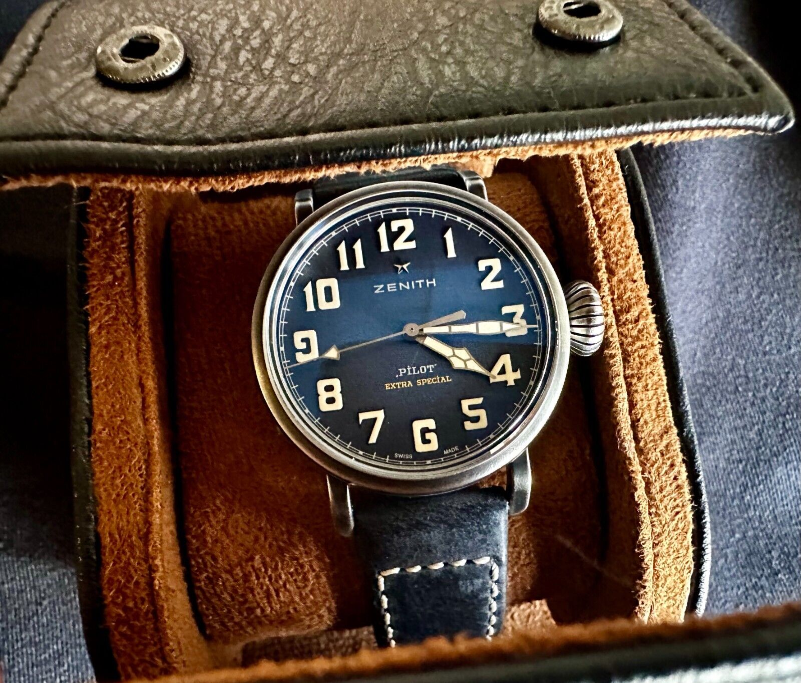 40mm Zenith Pilot Type 20 Extra Special Blue Dial - Limited Edition (201/250)