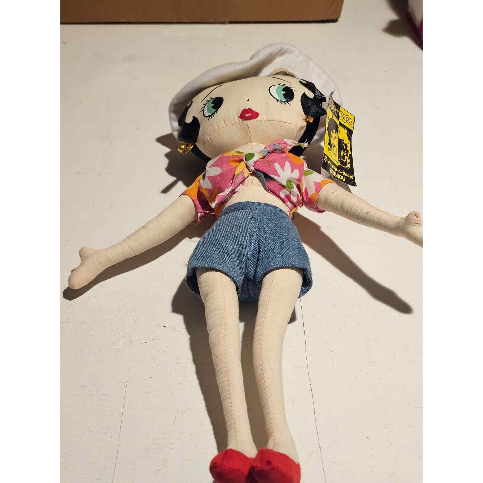  Vintage KellyToy Betty Boop Plush Dolls Denim 2002 