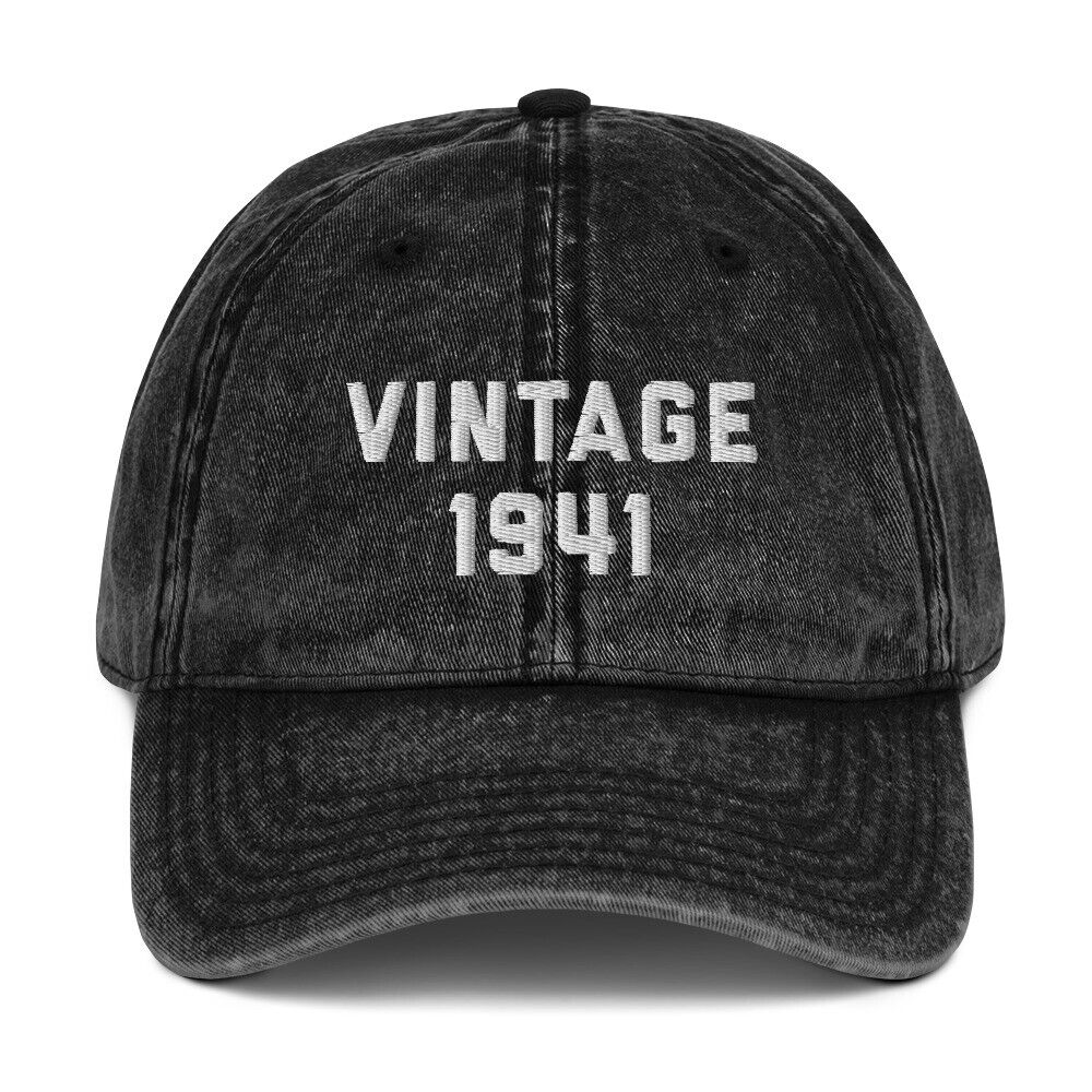 VINTAGE 1941 Embroidered Hat Cap Retro-Styled Dad Father Birthday Gift Christmas