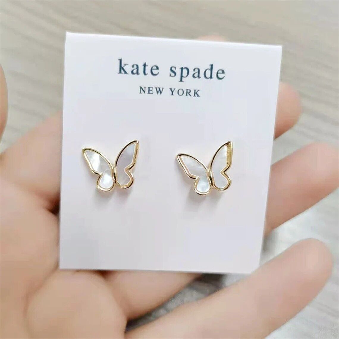 kate spade Butterfly stud earrings