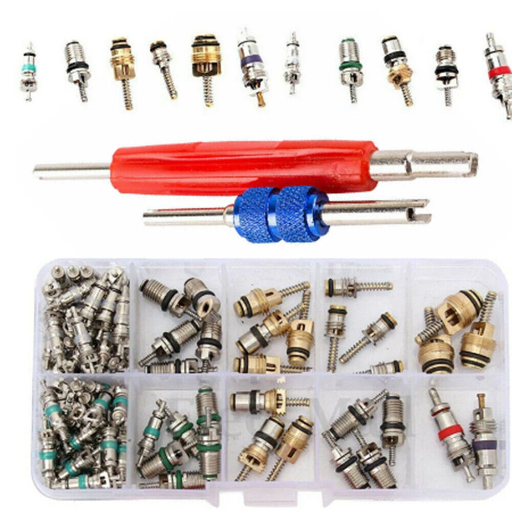 102pcs Car R12 & R134a A/C Air Conditioner American valve Core Remover Tool Kit