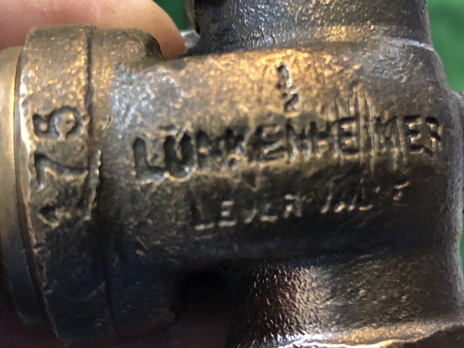Vintage Lunkenheimer Valve Brass 1/2” NPT steam hit and miss engine