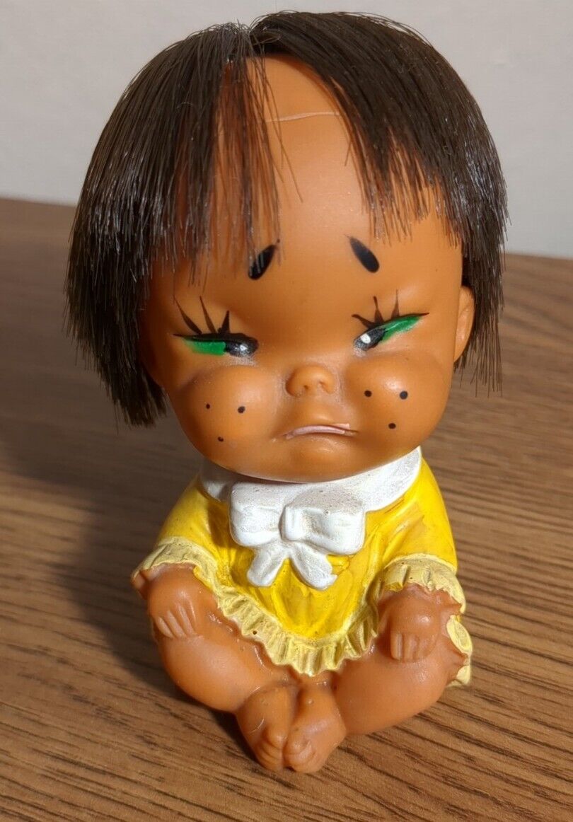 Vintage Emotion Doll 1960\'s Made In Japan Iwai Industria 3 1/2\