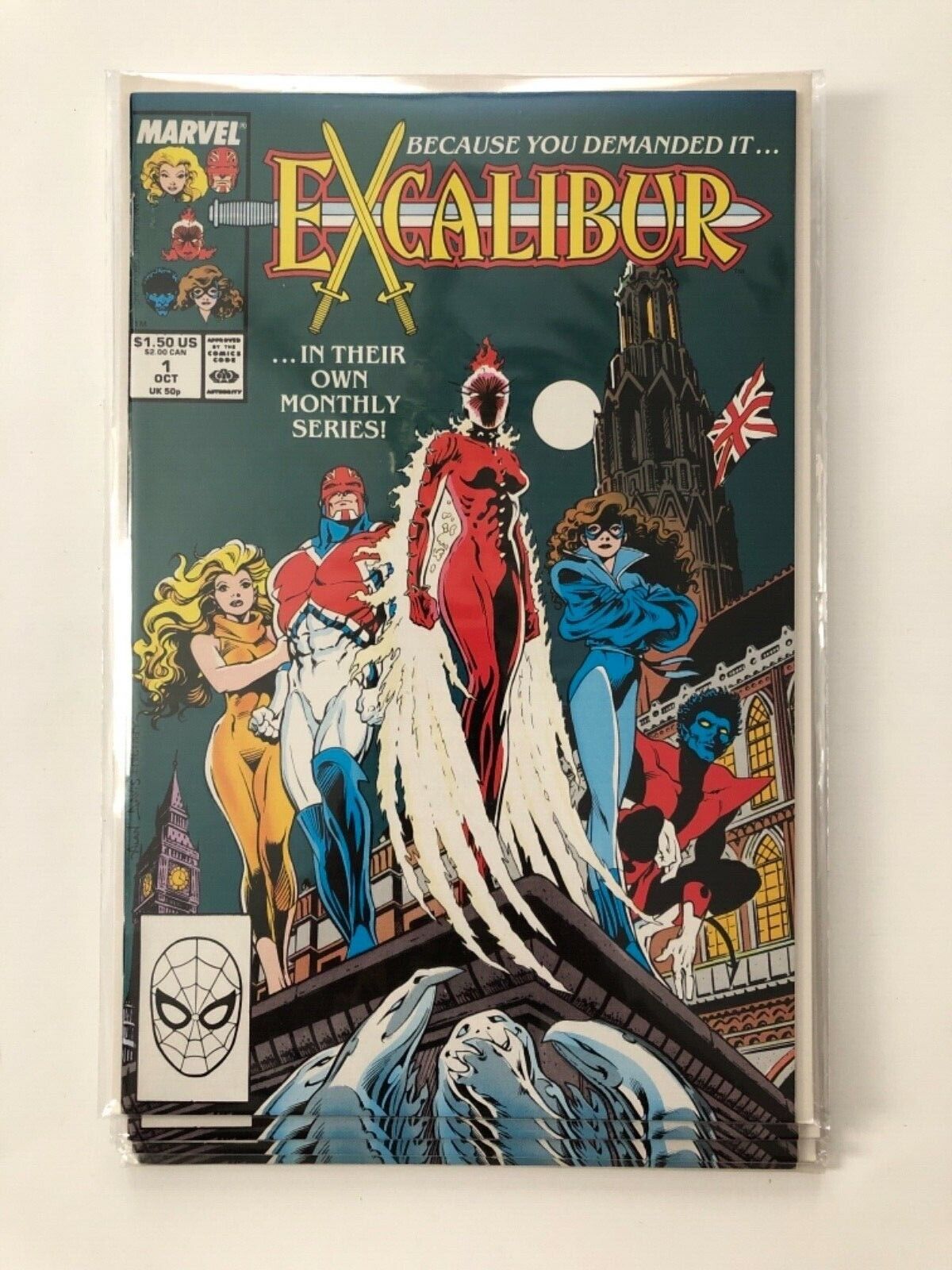 Excalibur #1 1988 High Grade 9.4+ Marvel Comic Book MO10-74