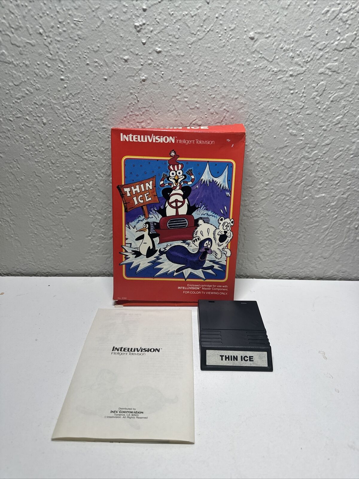 Thin Ice Game, Box,Manual (Intellivision, 1986)