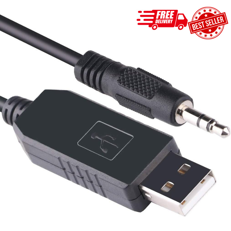 6FT USB RS232 to 3.5mm AJ Audio Jack Programming Cable 5v TTL logic level