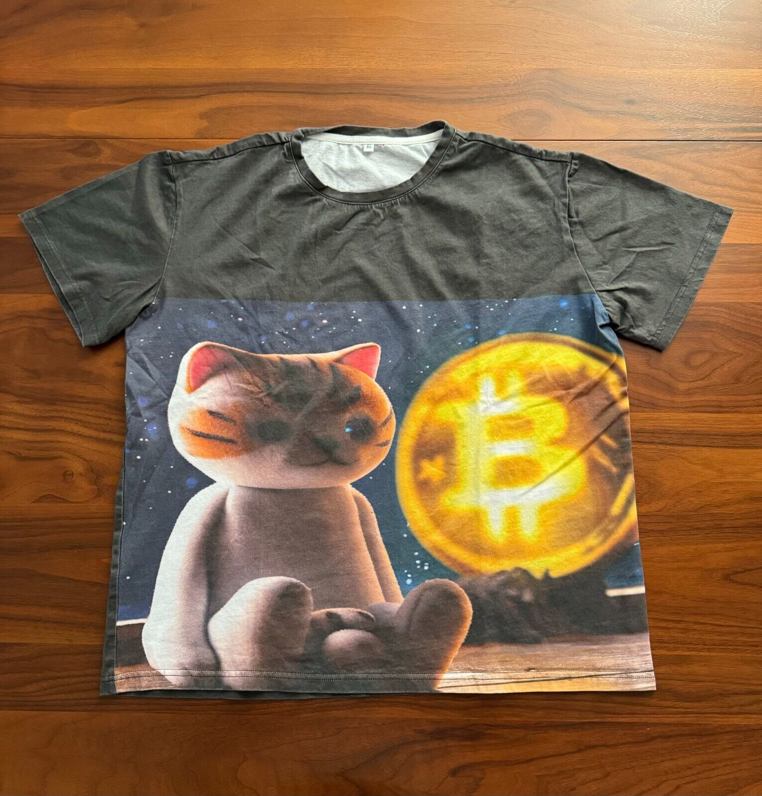 VINTAGE BITCOIN BTC CRYPTO T-SHIRT PRE-OWNED SIZE X-LARGE UPCUSED21