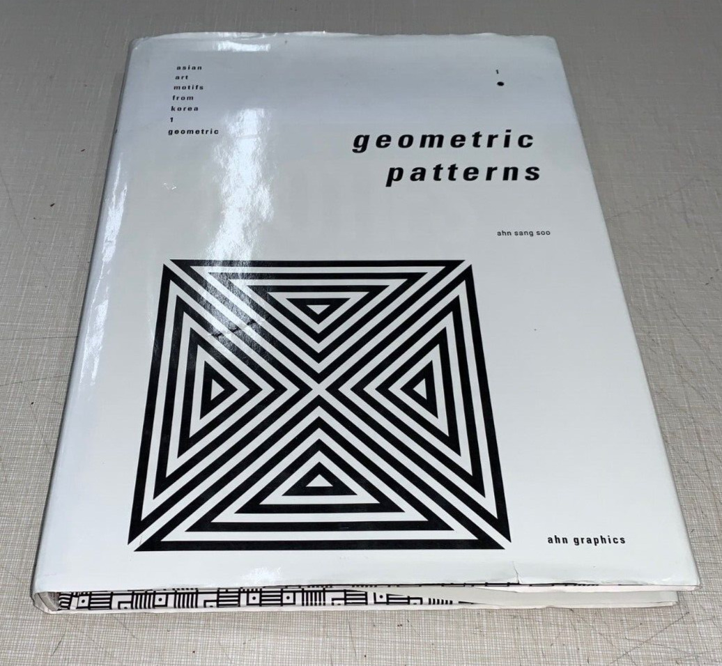 Korean Motifs Geometrics Patterns Design Source Book 1994 Rare Hardcover