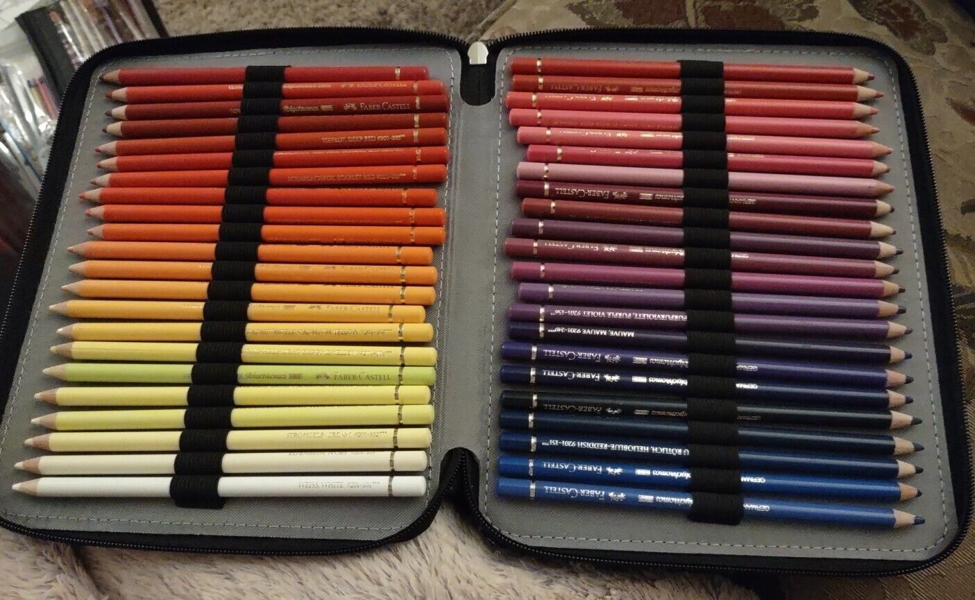 120 Faber-Castell Polychromos Artists Colored Pencils In a Premium Leather Case