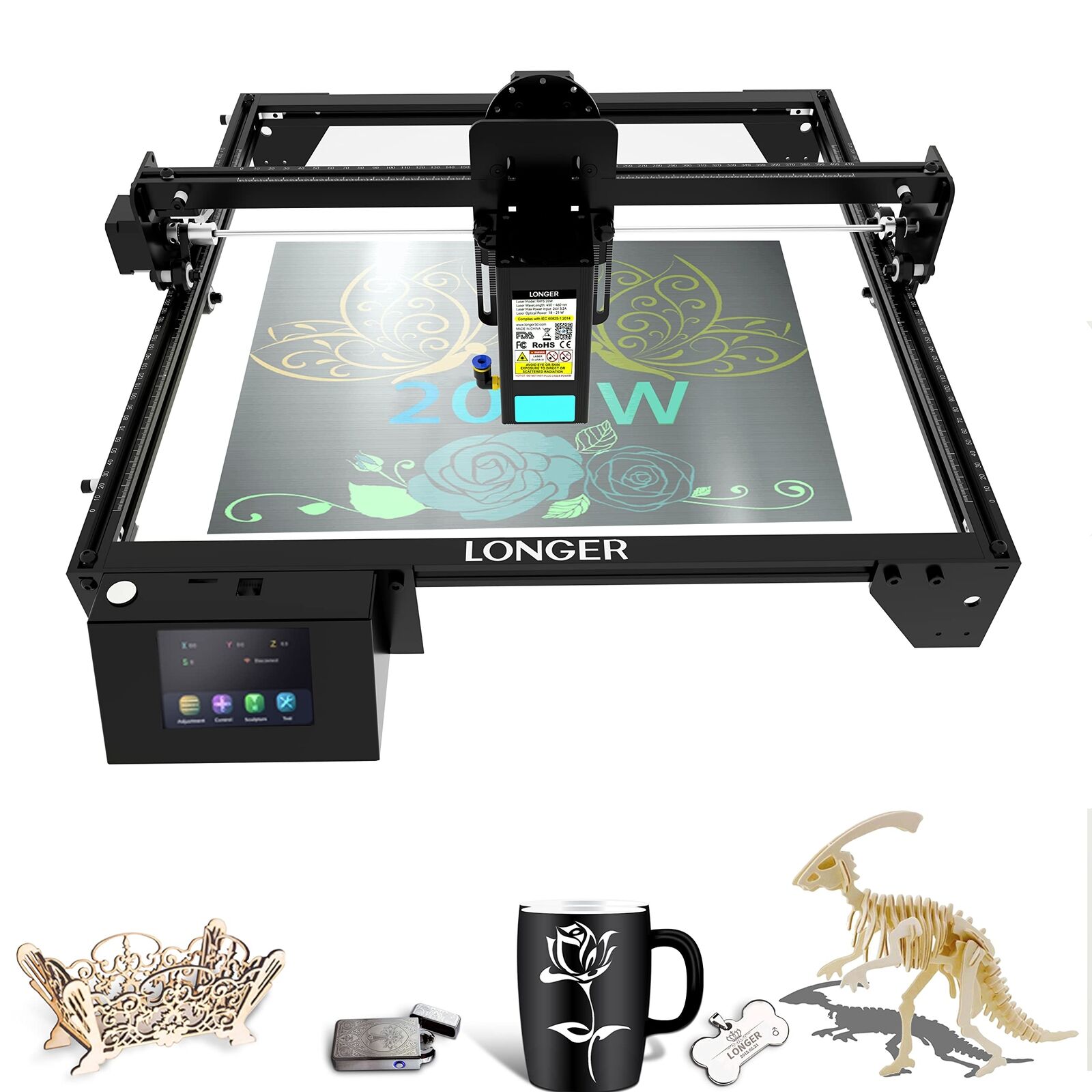 Longer RAY5 Laser Engraver 130W High-Precision Laser Engraving and Cutting(used)