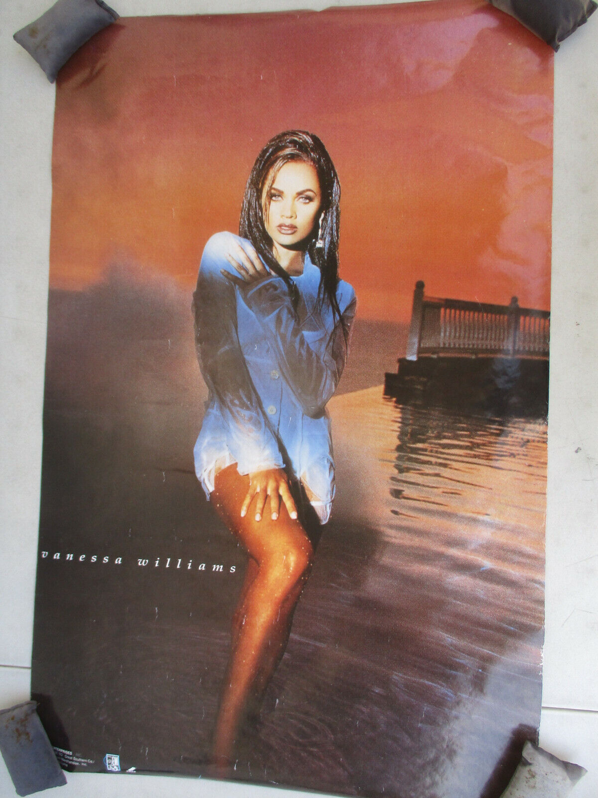 Vanessa Williams Sexy Leggy Vintage Poster Playboy Playmate Celebrity 1992