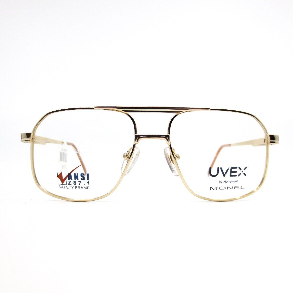 Uvex by Honeywell PC250A gld Safety Eyeglasses Frames gold Aviator 54-16-135