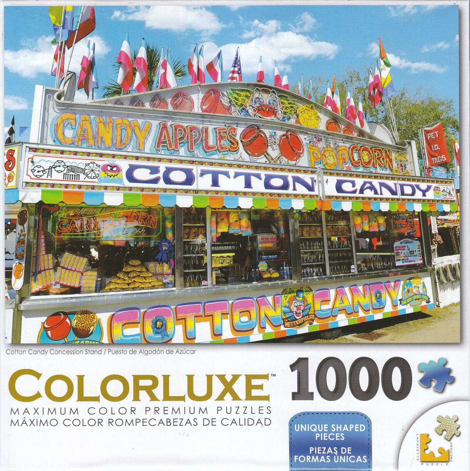 Colorluxe 1000 Piece Puzzle - Cotton Candy Concession Stand