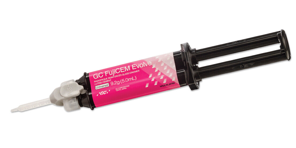 GC FujiCEM™ Evolve Glass Ionomer Luting Cement Automix 9.2g Syringe + Tips