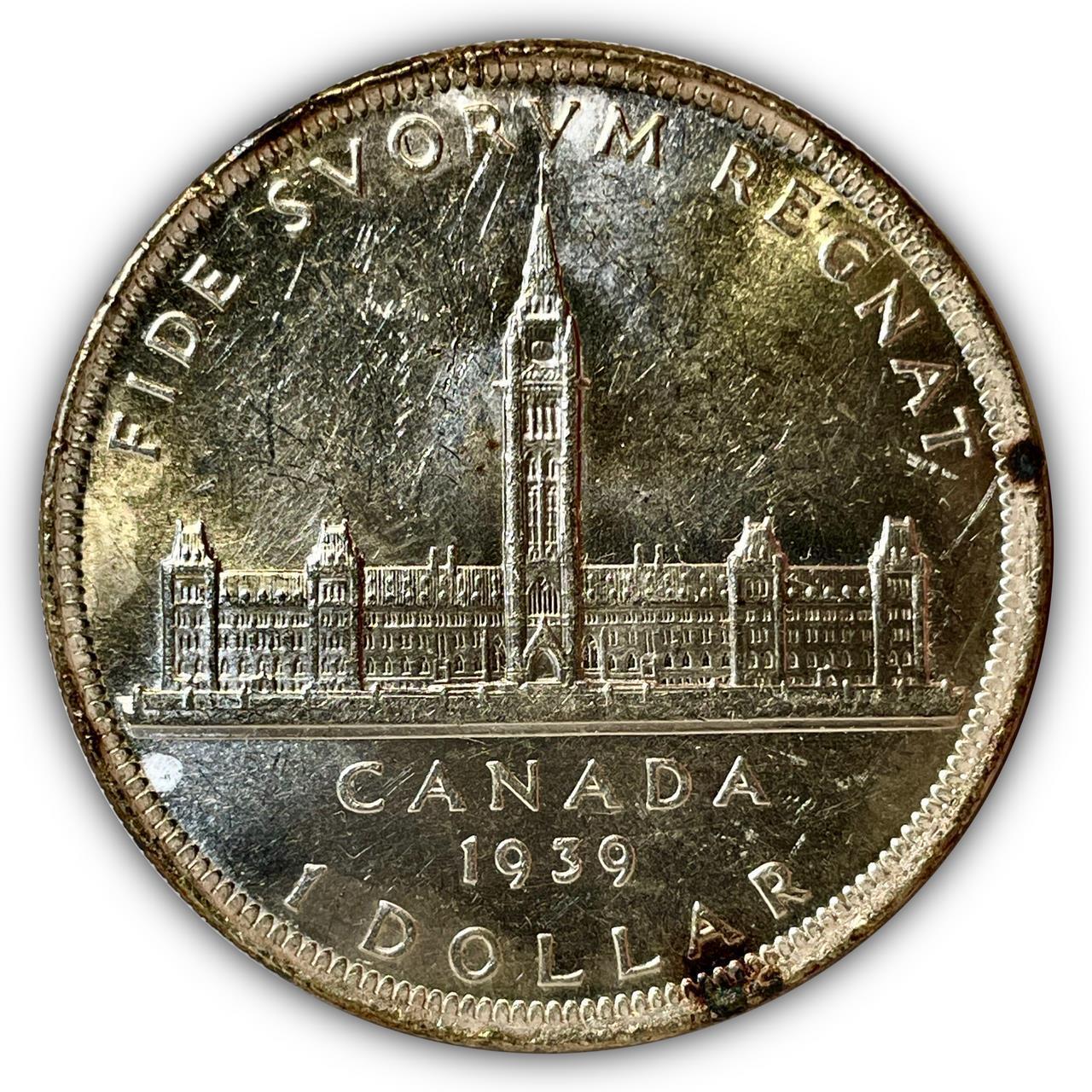 1939 Canada Dollar Royal Visit Brilliant Uncirculated BU Coin #3946