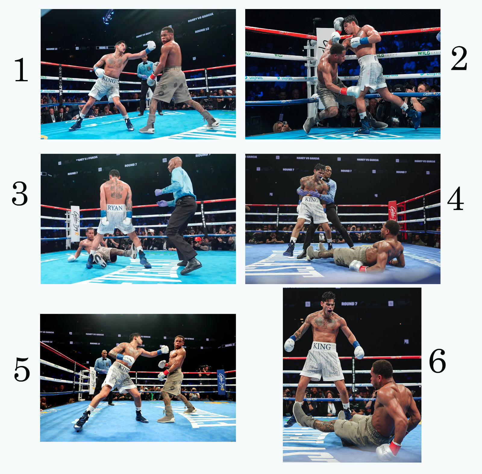 Custom Devin HANEY vs Ryan GARCIA knockdown UFC 2024 Poster