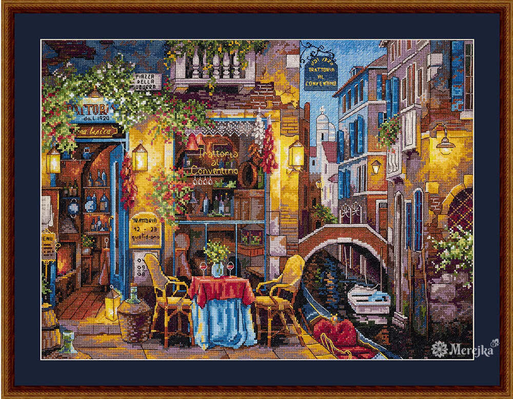 Merejka Counted Cross Stitch Kit Our Special Place in Venice K-160