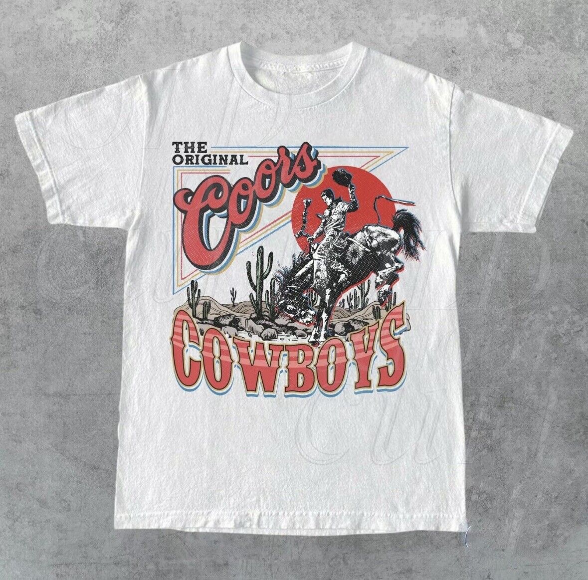Coors Western Cowboy T-Shirt - Vintage 90’s Western Shirt (Sz Large)