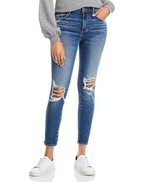 MSRP $88 Aqua Marley Ripped Skinny Jeans Blue Size 30
